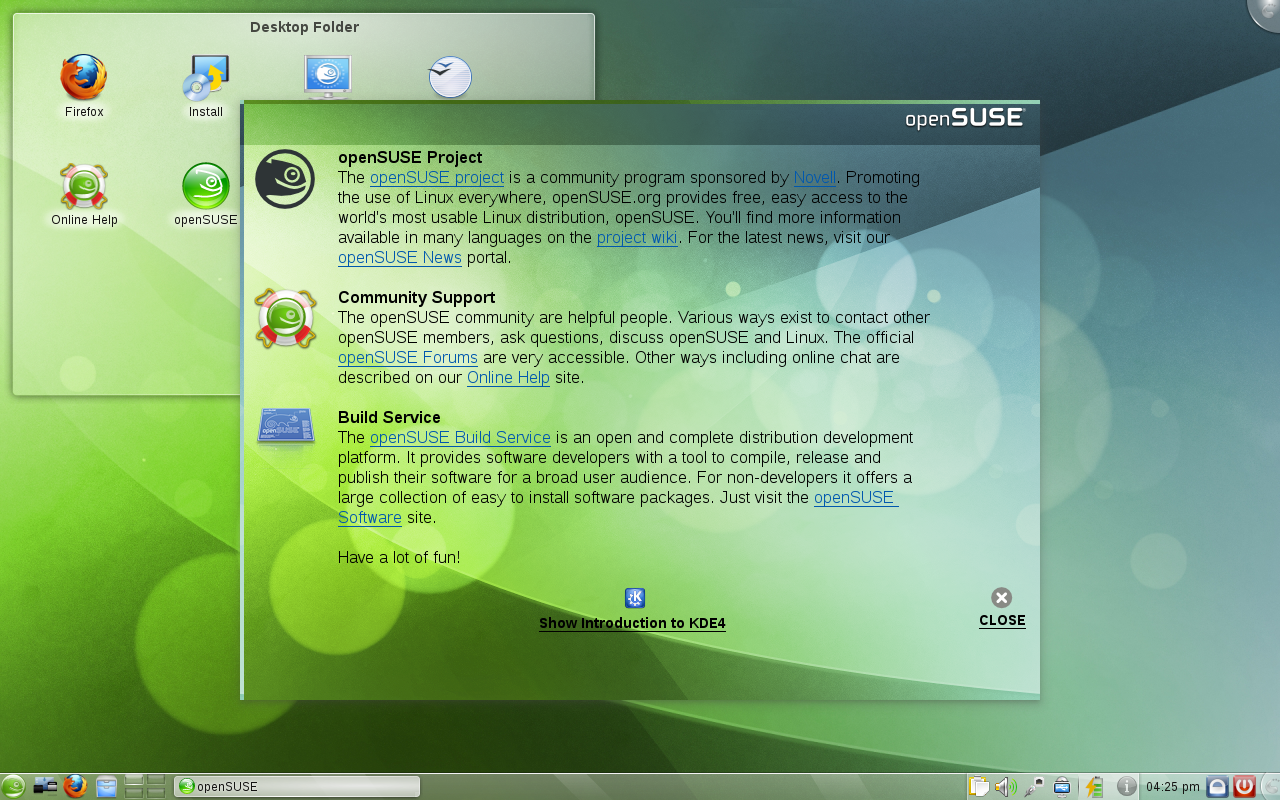 Opensuse 11.3 Startup Programs