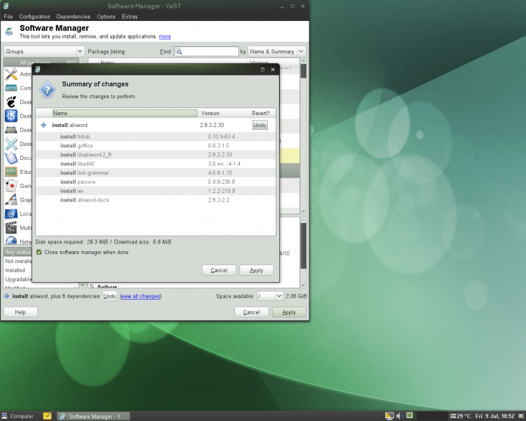 Opensuse Software Manager