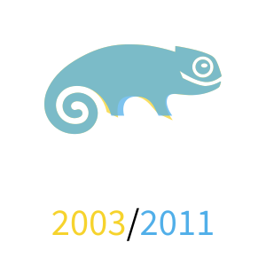 Difference between 2003 and 2011 version of the SUSE Logos