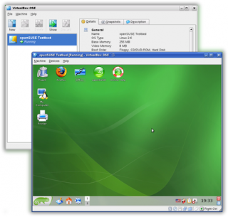 VirtualBox running an openSUSE