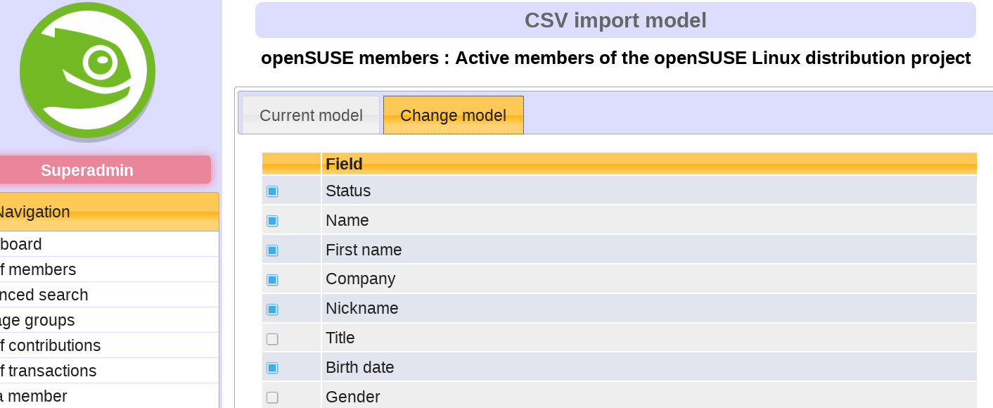 import cvs page