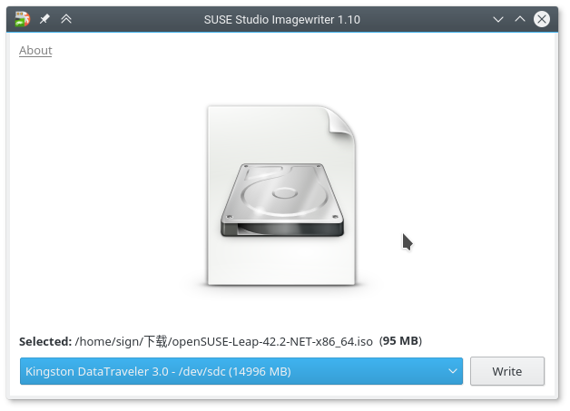 write linux iso usb