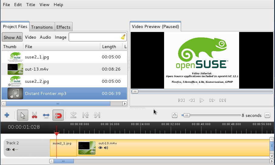 mp3s not playing in openshot video editor