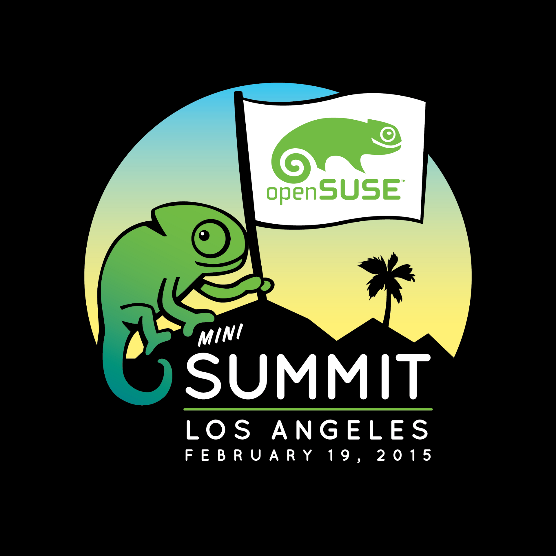 openSUSE Mini Summit Los Angeles Logo (2015)