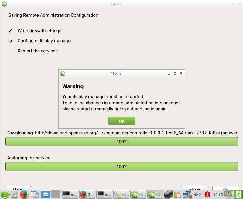 Configure suse vnc server vnc server supports protocol version 3 8 viewer 3 3