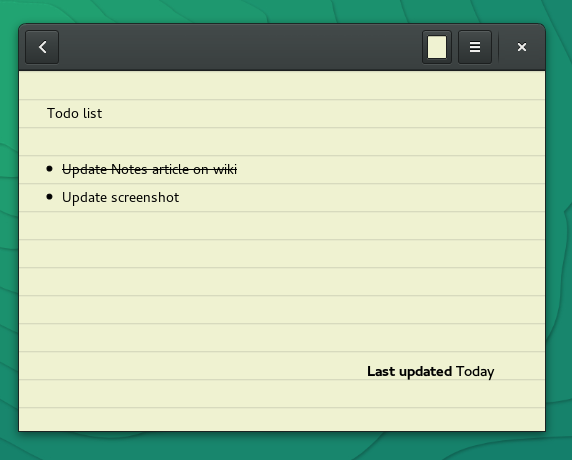 GNOME Notes 13.1