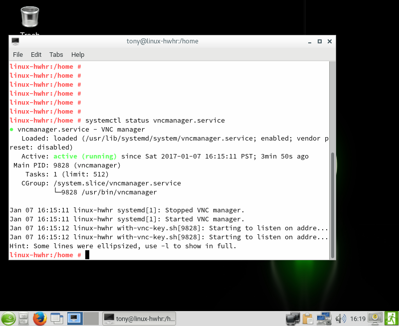 Opensuse vnc server black screen how to install manageengine servicedesk plus on centos
