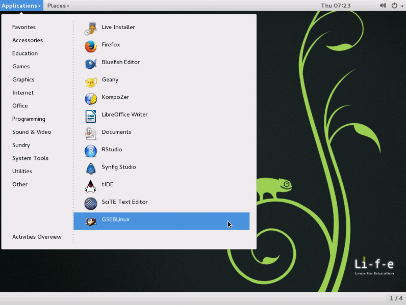 Open Suse Gnome