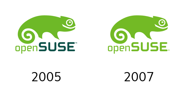 openSUSE Logo evolution